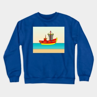 Ships In The Middle Of The Lake Ocean Crewneck Sweatshirt